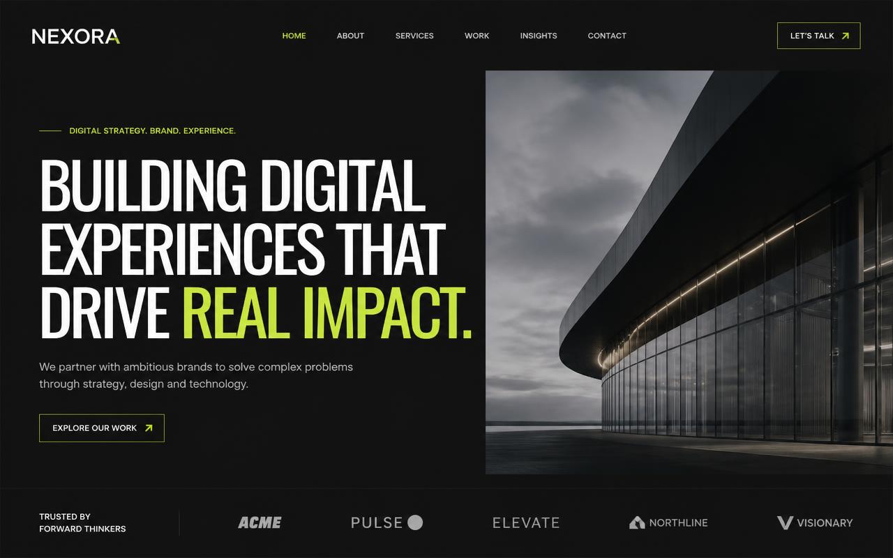 Modern website after the 48-hour rebuild