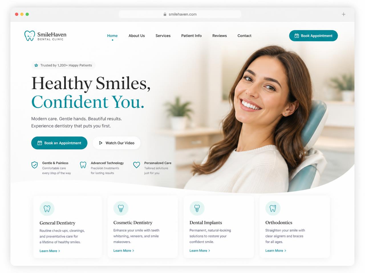 SmileHaven — new website designed by 48H.WEB
