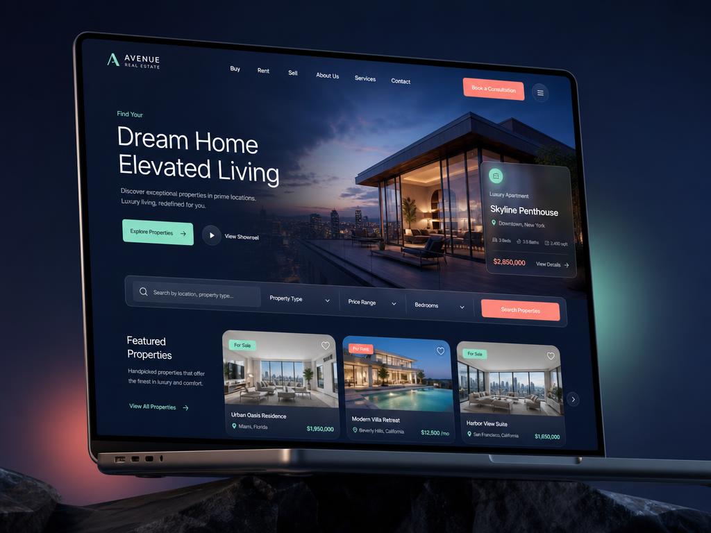 KeyNest Realty — new website designed by 48H.WEB