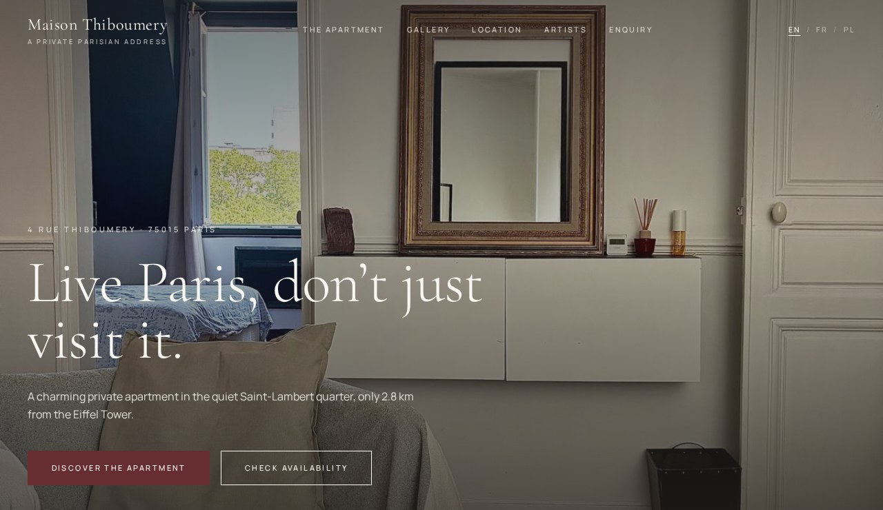 Maison Thiboumery — website by 48H.WEB